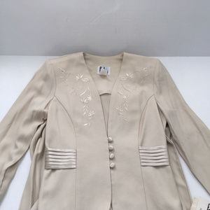 cocktail long sleeveless dress jacket shoulder pad